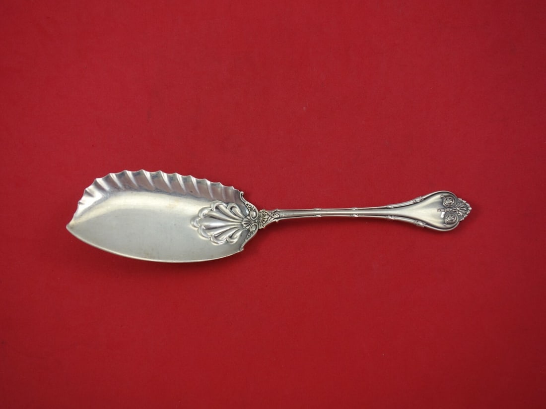 Whiting Empire Sterling Silver Jelly Knife 7 Inch: Whiting Empire Sterling Silver Jelly Knife 7 Inch This Empire jelly knife by Whiting is a stunning piece crafted from sterling silver. Measuring 7 inches in length, it showcases the elegant Empire pat