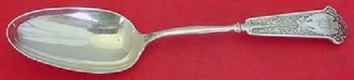 Wendt Arabesque Sterling Silver Serving Spoon 8.5" Monogrammed (1 of 1)