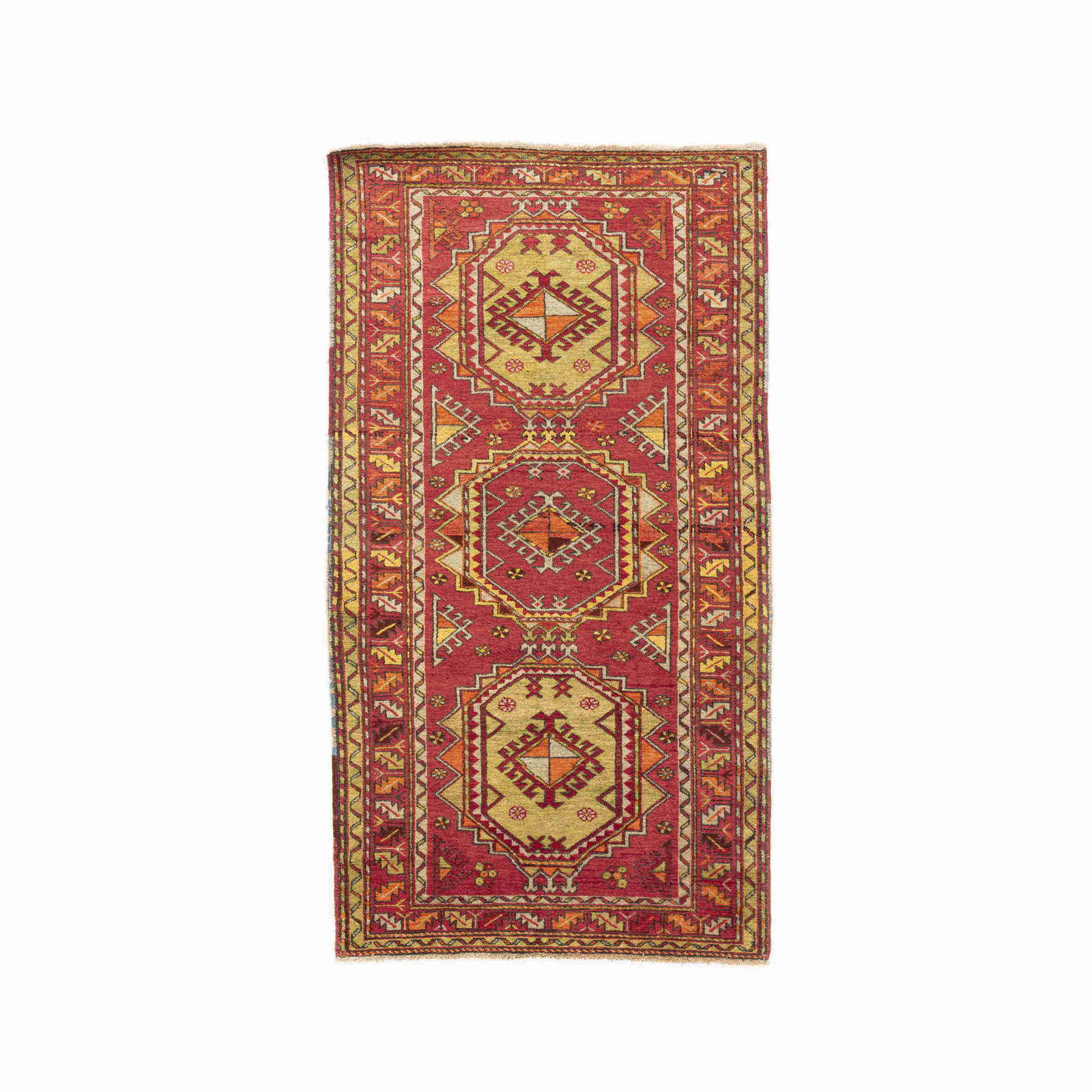 Handmade Anadol Wool On Wool Carpet 48.4 x 89 Inches (1 of 8)