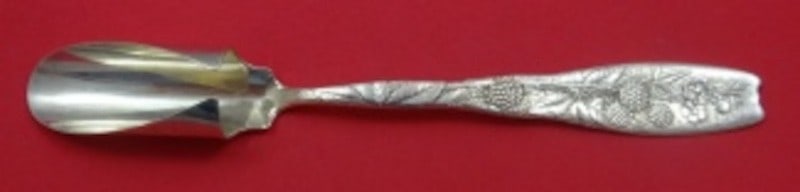 Whiting Berry Sterling Silver Cheese Scoop Hammered Black Raspberry 8 3/4" (1 of 1)