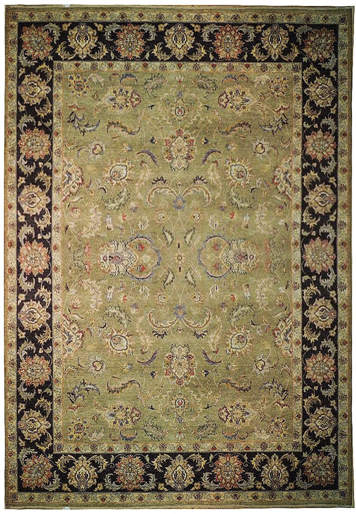 9.1 x 12 Green Vegetable Dyed Wool Chobi Rug: 9.1 x 12 Green Vegetable Dyed Wool Chobi Rug Free continental US Shipping Enhance your living space with this exquisite 9.1 x 12 Green Vegetable Dyed Chobi Rug. Crafted with care, this rug features a 
