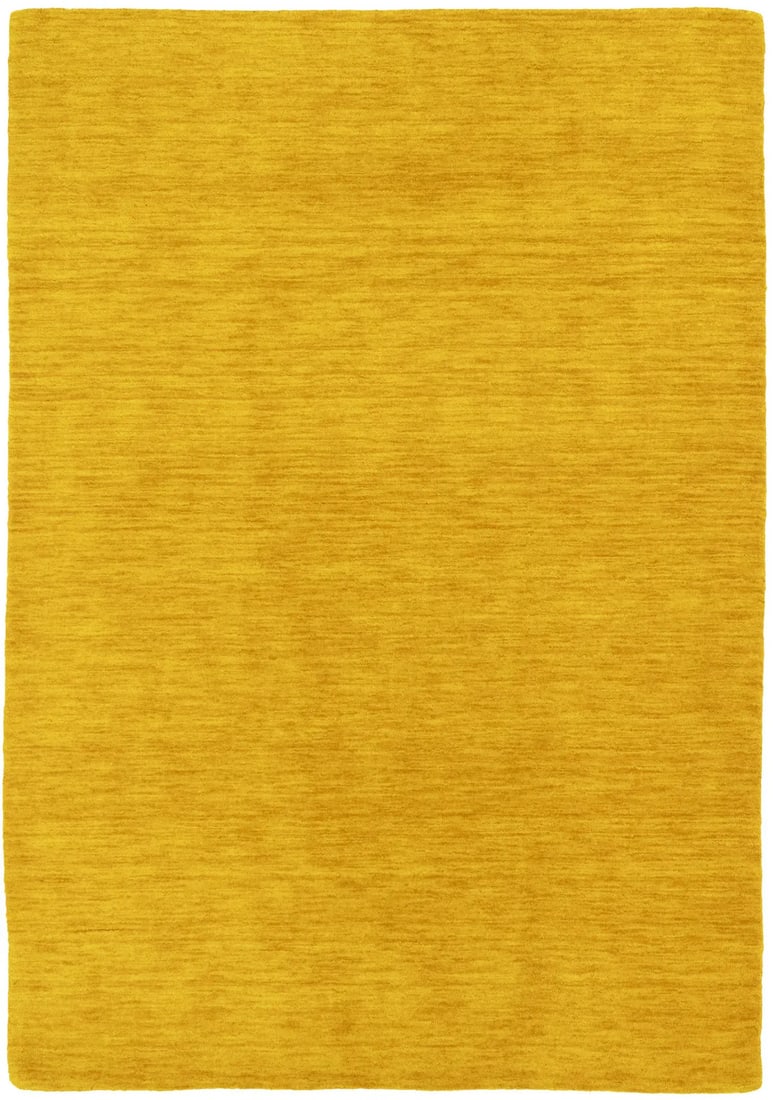 Marigold Hand-Loomed Wool Gabbeh Rug 4'1 x 6' Modern Area Carpet: Marigold Hand-Loomed Wool Gabbeh Rug 4'1 x 6' Modern Area Carpet This hand-loomed Gabbeh wool rug features a solid marigold color and a modern design, making it a stylish addition to any bedroom or ki