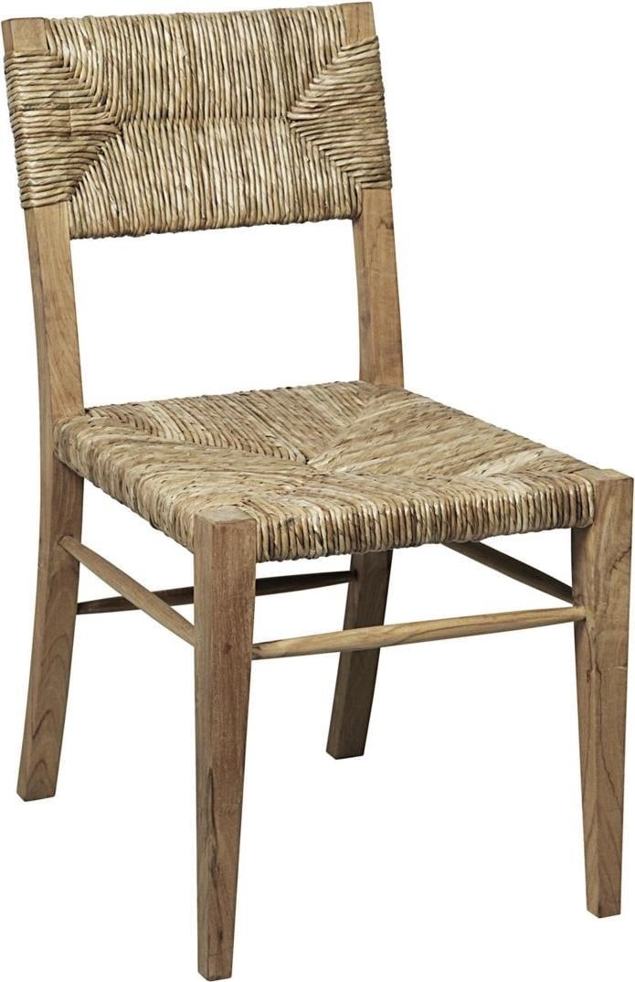 Noir Faley Chair Teak Rush Seagrass Rustic Style (1 of 1)