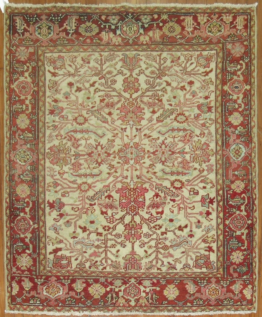 4' 11" x 5' 8" Persian Serapi Heriz Square Rug (1 of 6)