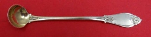 Whiting Armor Sterling Silver Mustard Ladle Goldwashed 5 1/4 inches: Whiting Armor Sterling Silver Mustard Ladle Goldwashed 5 1/4 inches This exquisite mustard ladle from Whiting features the elegant Armor pattern and is crafted from sterling silver with a goldwashed f