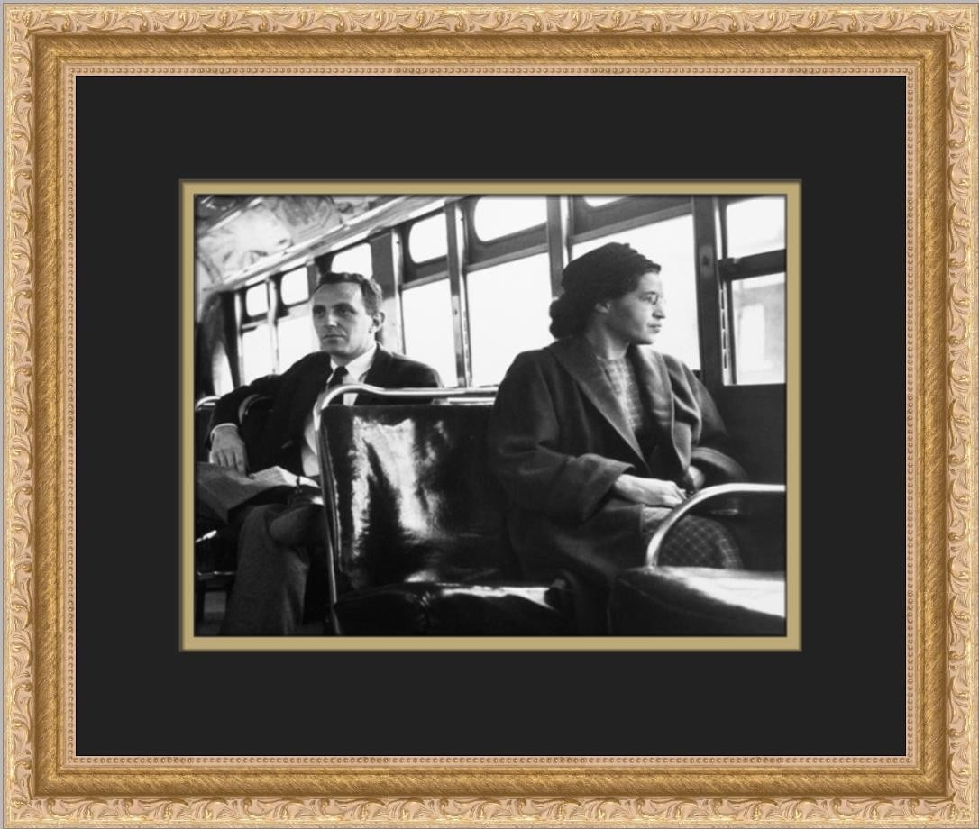 Framed Rosa Parks Civil Rights Black White Photo (1 of 2)