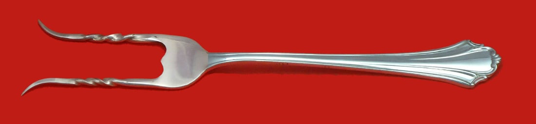 Lunt Bel Chateau Sterling Silver Serving Fork Custom 7 1/2": Lunt Bel Chateau Sterling Silver Serving Fork Custom 7 1/2" A custom-made Bel Chateau by Lunt sterling silver baked potato serving fork. It is not monogrammed and is described as being in excellent co