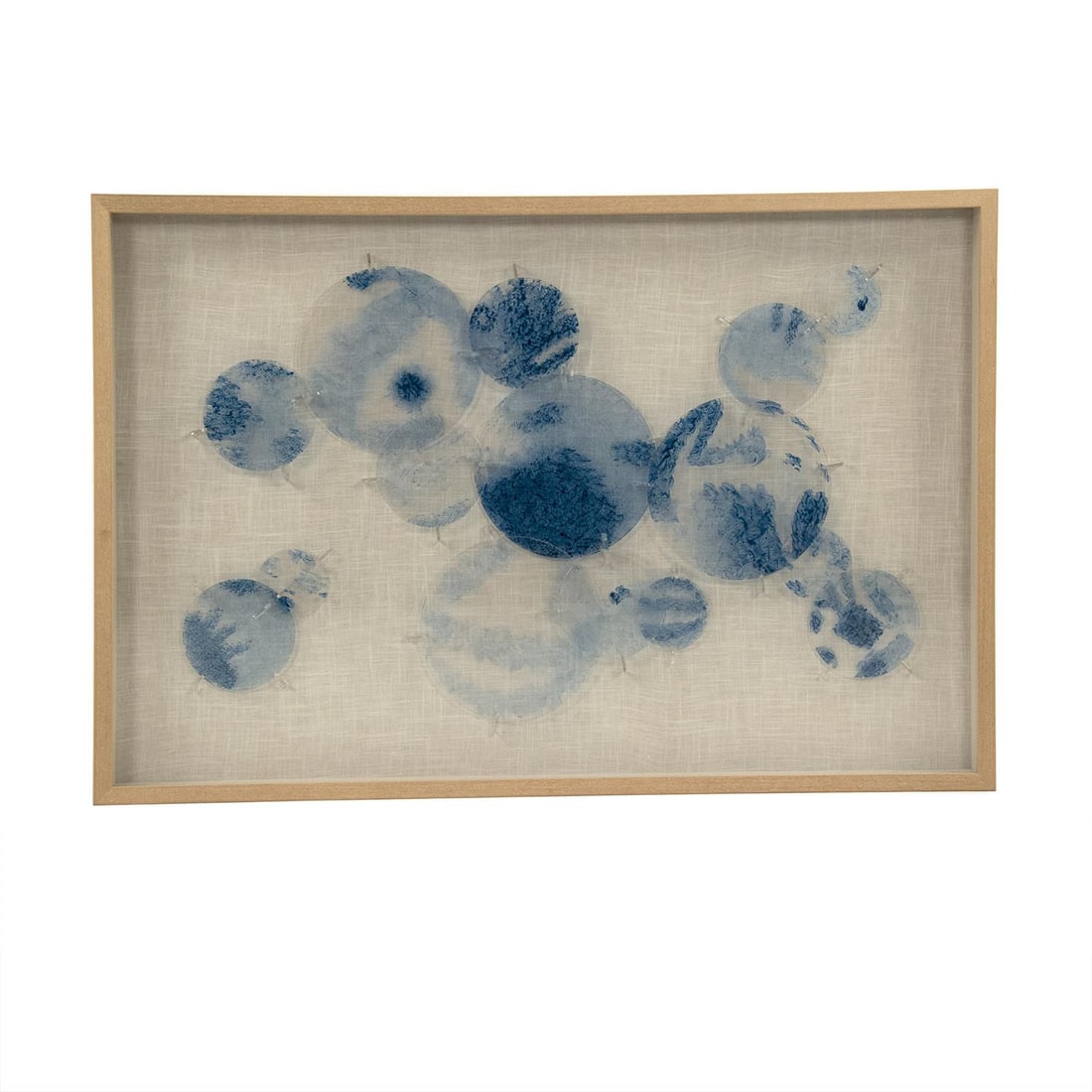 Zentique Abstract Stained Glass Wall Art with Linen Finish 32 x 47.5 (1 of 3)