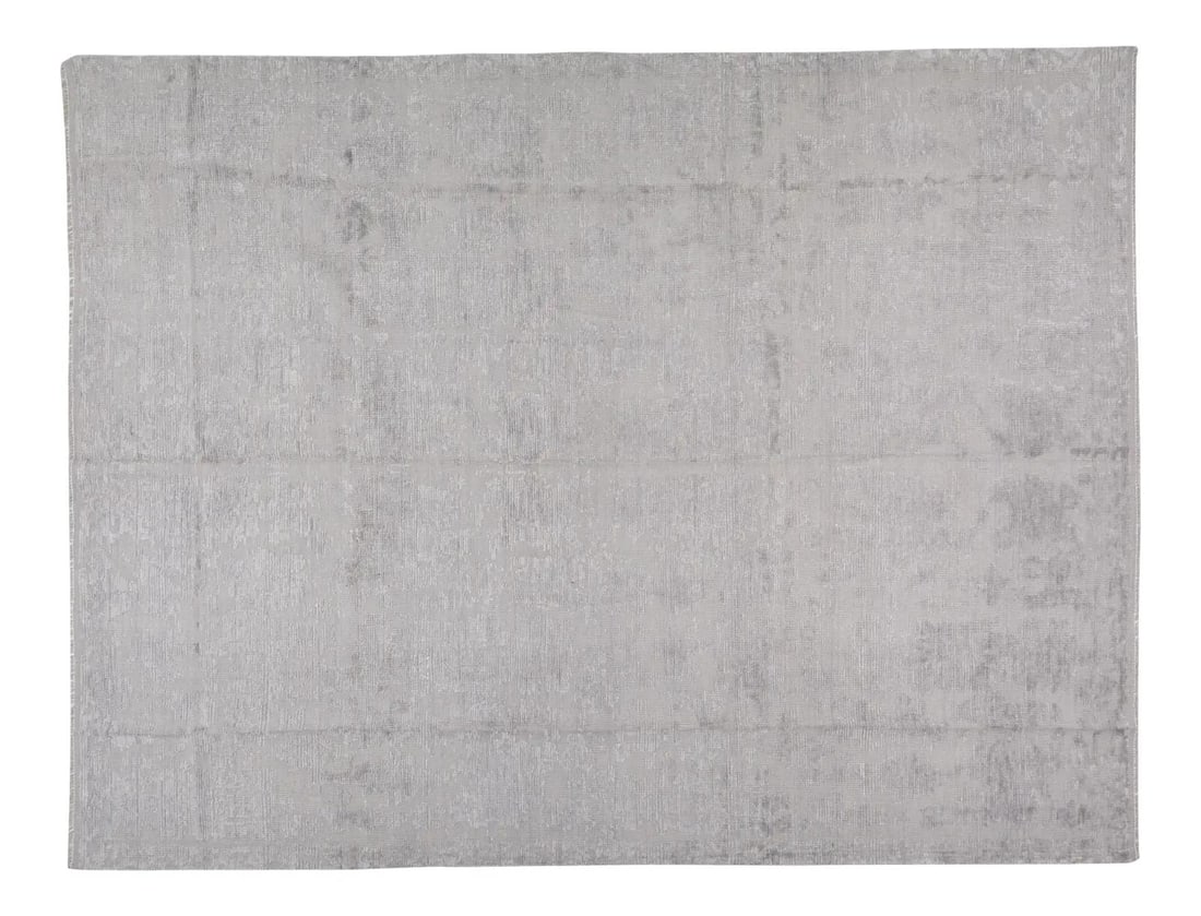 8'x10'7" Wool Oushak Rug Turkish Anatolian Hand Knotted Gray: 8'x10'7" Wool Oushak Rug Turkish Anatolian Hand Knotted Gray This Turkish Anatolian Oushak rug features a hand-knotted construction, natural colors, a soft texture, and a fine weave. Crafted from wool