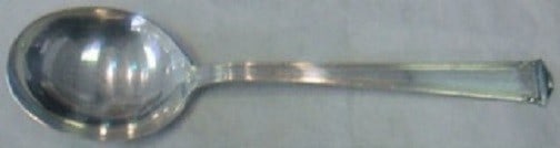 International Silver Theseum Sterling Silver Gumbo Soup Spoon 7 1/8": International Silver Theseum Sterling Silver Gumbo Soup Spoon 7 1/8" This exquisite gumbo soup spoon, measuring 7 1/8", is crafted from high-quality sterling silver and features the elegant 'Theseum' 