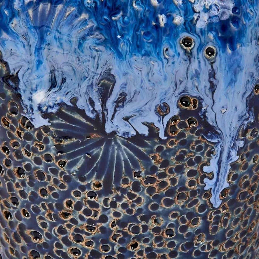 Handmade Ocean Blue Sand Dollar Vase (1 of 1)