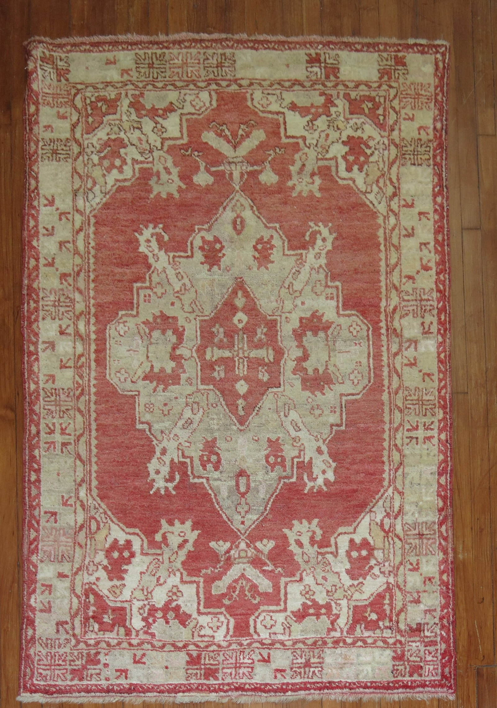4' 2" x 6' 9" Turkish Kula Accent Rug in Red (1 of 7)