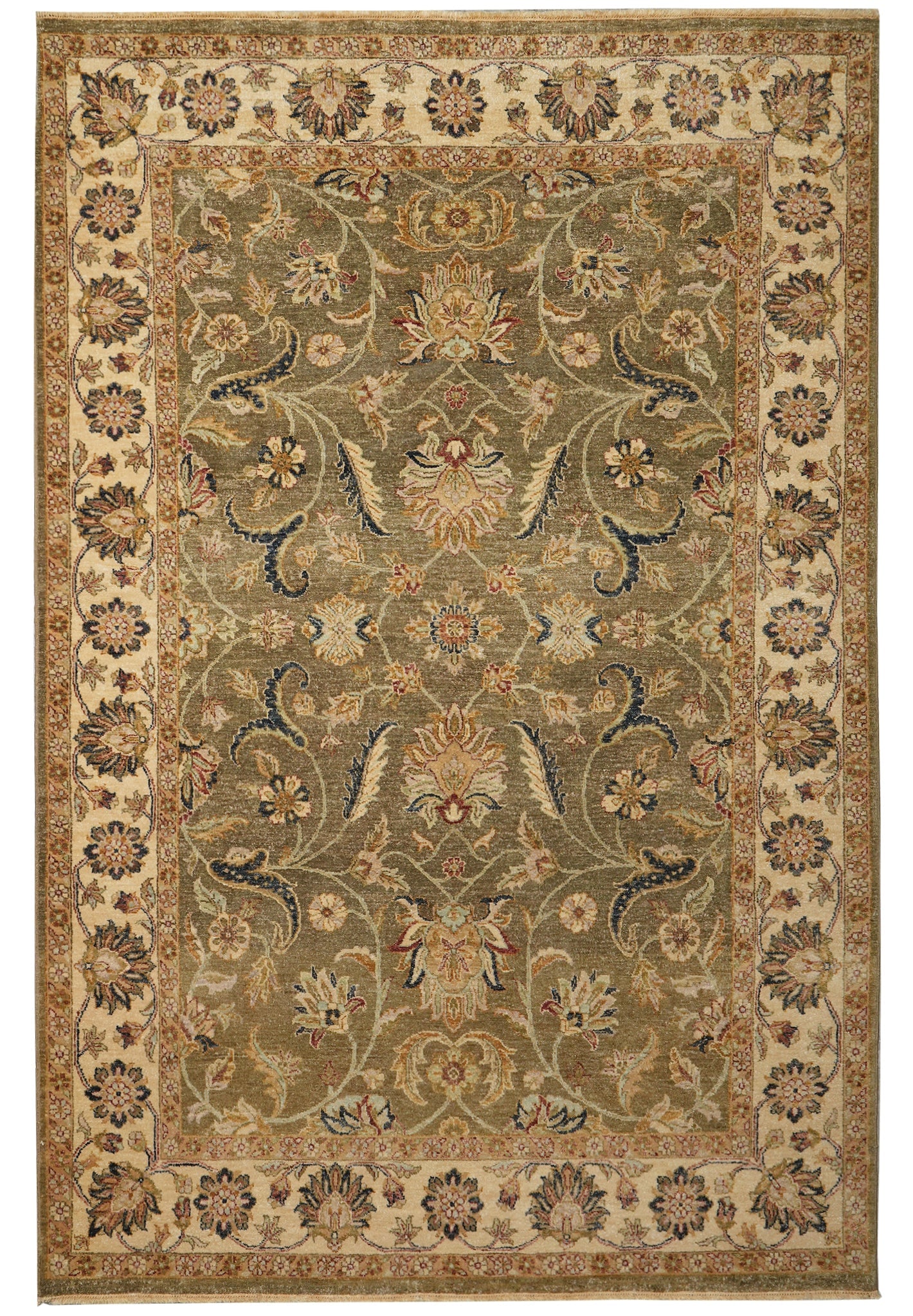 6 x 8.9 Light Brown Chobi Vegetable Dyed Handmade Wool Rug: 6 x 8.9 Light Brown Chobi Vegetable Dyed Handmade Wool Rug Free continental US Shipping Handmade Chobi area rug in a light brown colorway with a vegetable-dyed wool construction. This area rug feature