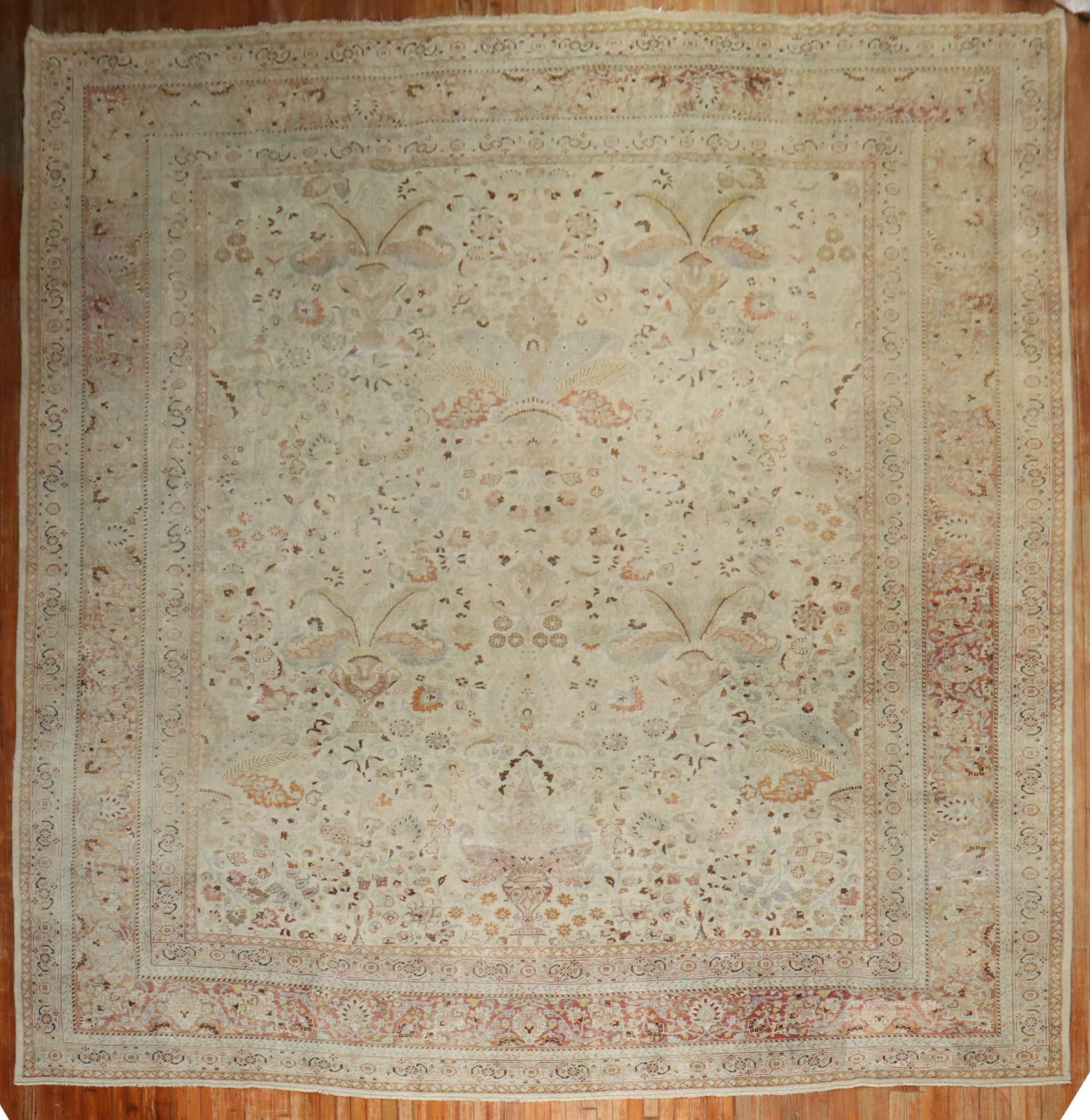 13' 3" x 15' 5" Persian Meshed Oversize Square Rug (1 of 7)