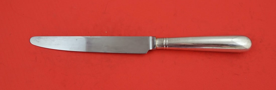 James Robinson English Round Sterling Silver Dinner Knife 9 5/8 inch: James Robinson English Round Sterling Silver Dinner Knife 9 5/8 inch This exquisite dinner knife, part of the English Round pattern by James Robinson, features a hollow handle crafted from sterling si