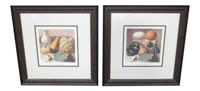 W King Ambler Decorative Framed Fruit Prints Pair in White Frame (1 of 9)