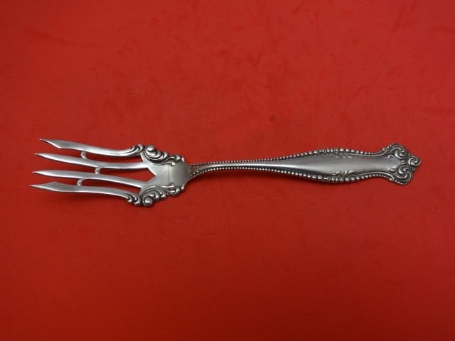 Towle Canterbury Sterling Silver Cold Meat Fork 7 3/8 inches: Towle Canterbury Sterling Silver Cold Meat Fork 7 3/8 inches This exquisite Canterbury cold meat fork by Towle is a beautiful addition to your silverware collection. Crafted from high-quality sterling