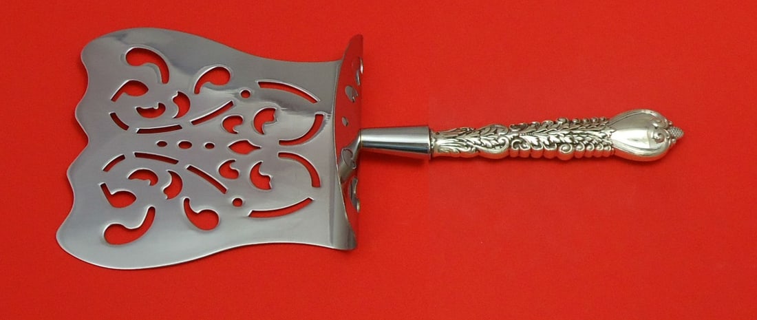 Tiffany Co Florentine Sterling Silver Hooded Asparagus Server Custom Hollow Handle: Tiffany Co Florentine Sterling Silver Hooded Asparagus Server Custom Hollow Handle Florentine by Tiffany & Co. sterling silver custom-made hollow handle asparagus server with a hooded design and stain