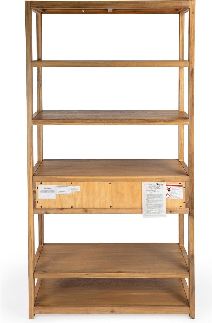 Butler Specialty Lark Etagere Bookcase Natural Mango Brown 70H (1 of 2)
