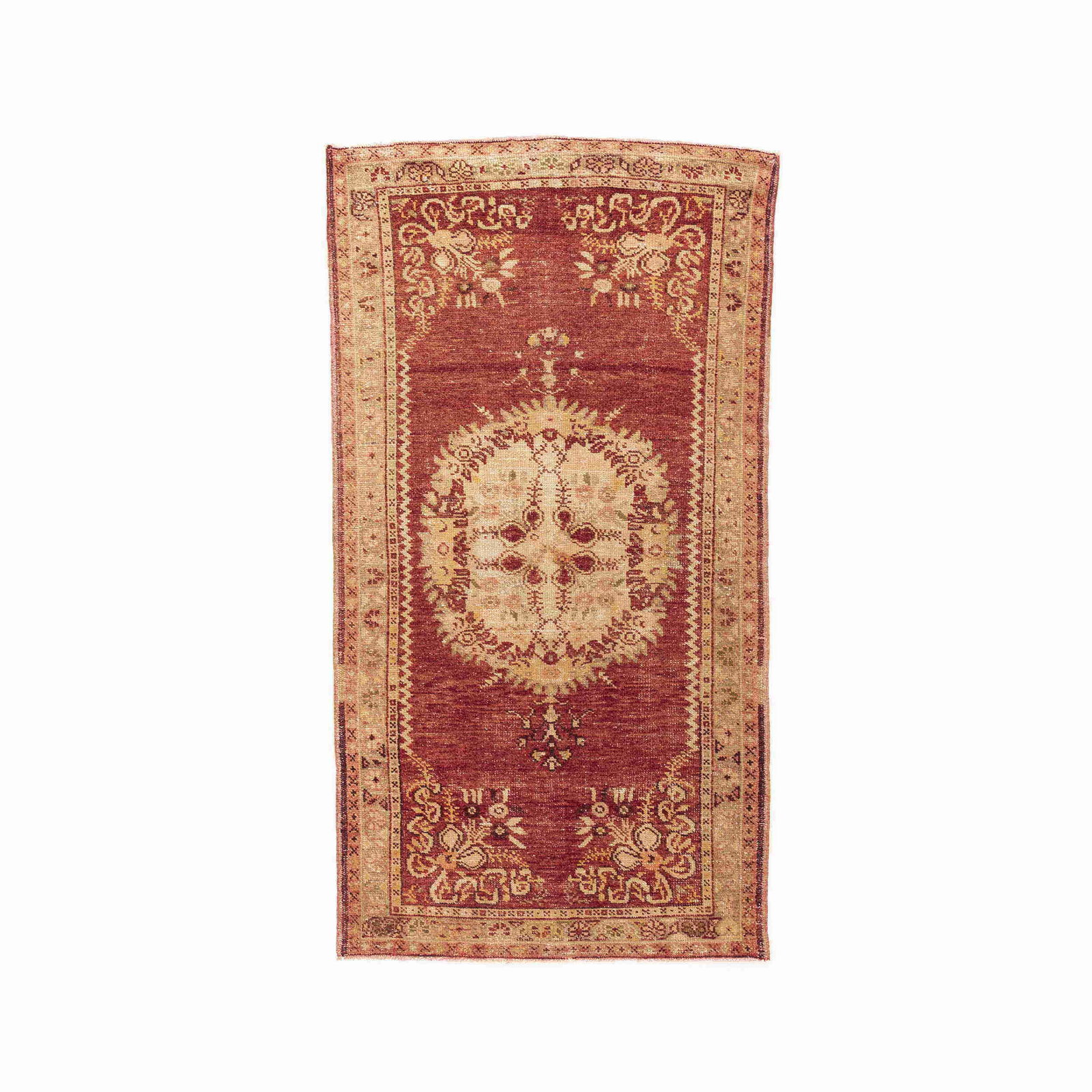 Authentic Handmade Anadol Wool Carpet 37.8 x 71.3 Double Knot: Authentic Handmade Anadol Wool Carpet 37.8 x 71.3 Double Knot Discover the charm of this Authentic Handmade Anadol Carpet, crafted with care and precision in Anadol. This stunning piece is made from h