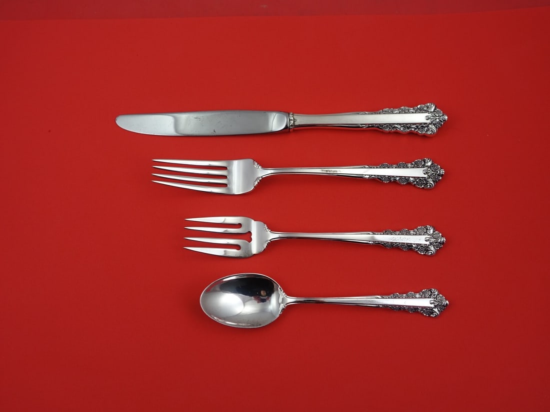 Lunt Belle Meade Sterling Silver 4-Piece Place Setting (1 of 2)