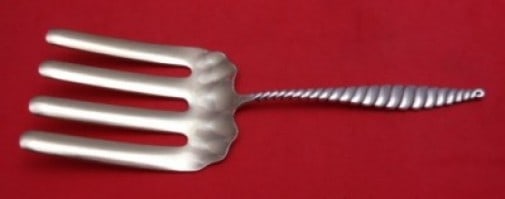 Gorham Whiting Oval Twist Sterling Silver Asparagus Fork 8.25" (1 of 2)