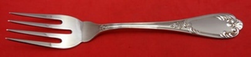 Venezia Sterling Silver Salad Fork 7" by Wallace-Italy Heirloom Flatware: Venezia Sterling Silver Salad Fork 7" by Wallace-Italy Heirloom Flatware Elevate your dining experience with this exquisite Venezia salad fork from Wallace-Italy. Crafted from high-quality sterling si
