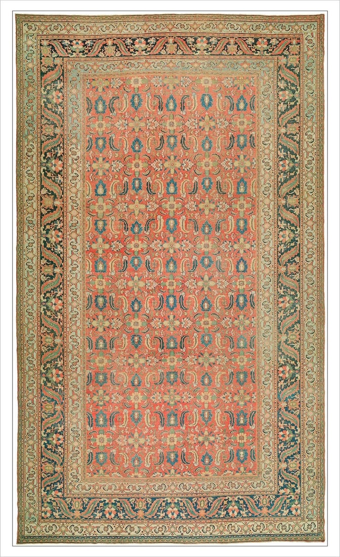 11' 7" x 19' 10" Oversize Persian Doroksh Carpet: 11' 7" x 19' 10" Oversize Persian Doroksh Carpet An early 20th century antique Persian Doroksh rug with the understated character commonly associated with Dorokhsh carpets. The original description no