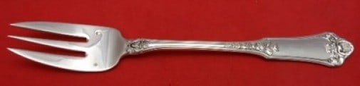 Tetard Freres Grand Dome Sterling Silver 3-Tine Salad Fork 7 1/8": Tetard Freres Grand Dome Sterling Silver 3-Tine Salad Fork 7 1/8" Elevate your dining experience with this exquisite Grand Dome salad fork by Tetard Freres, crafted in France from high-quality sterlin