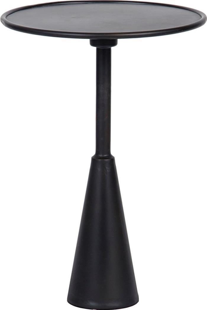 Noir Hiro Collection Black Steel Side Table with Matte Finish: Noir Hiro Collection Black Steel Side Table with Matte Finish Enhance your living space with the Noir Hiro Collection Black Side Table, a perfect blend of modern design and functionality. This side ta