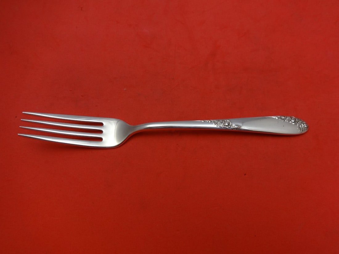 Lunt Sterling Silver Sweetheart Rose Dinner Fork 7.75 inches (1 of 1)