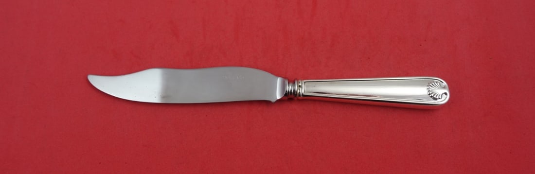 Tiffany & Co Palm Sterling Silver Fish Knife 8 1/4 Inch: Tiffany & Co Palm Sterling Silver Fish Knife 8 1/4 Inch This exquisite fish knife is crafted from sterling silver and showcases the elegant Palm pattern by Tiffany & Co. Measuring 8 1/4 inches, it fea