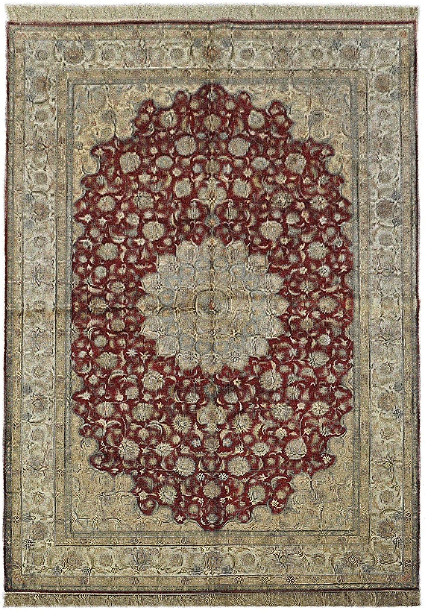 6 x 9 Handmade Persian Iran Floral Area Rug: 6 x 9 Handmade Persian Iran Floral Area Rug Free continental US Shipping Handmade in Iran, this authentic Persian area rug features an elegant floral design rooted in traditional Persian weaving. Its 