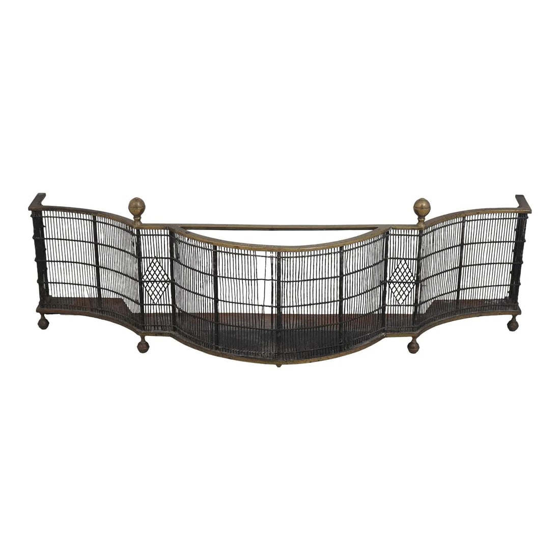 William Oldfield Antique English Fireplace Fender C1805 Black Metal (1 of 10)