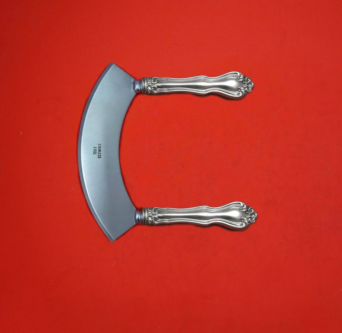 Westmorland George & Martha Sterling Silver Mezzaluna Knife 6 1/4 Custom Design (1 of 3)