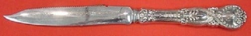Tiffany & Co. Saint James Sterling Silver Serrated Fruit Knife 7 1/8": Tiffany & Co. Saint James Sterling Silver Serrated Fruit Knife 7 1/8" This exquisite fruit knife from the renowned Saint James pattern by Tiffany & Co. features a serrated blade measuring 7 1/8". Craf