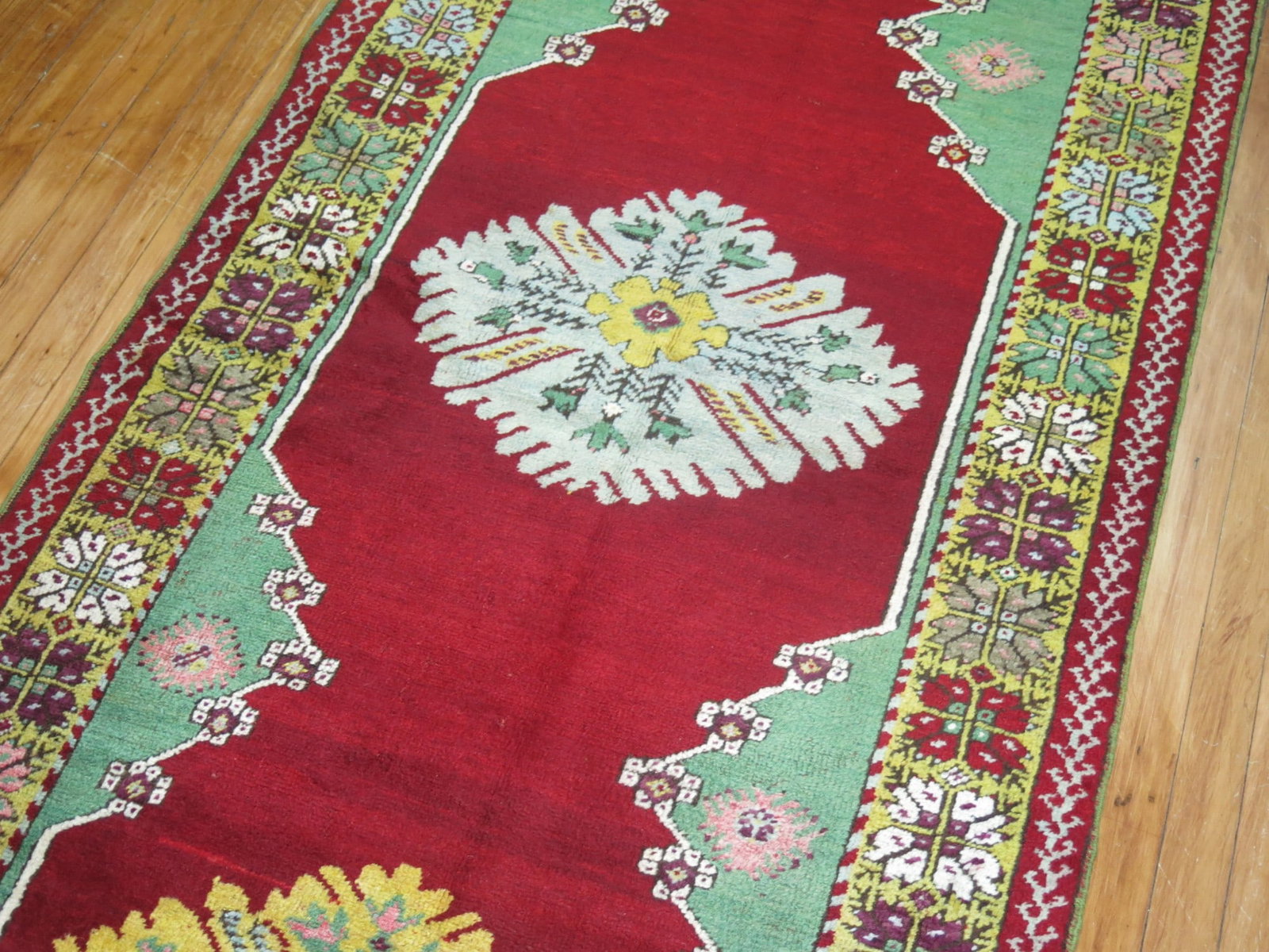 3' 4" x 12' 3" Melas Turkish Runner Early 20th Century (1 of 7)