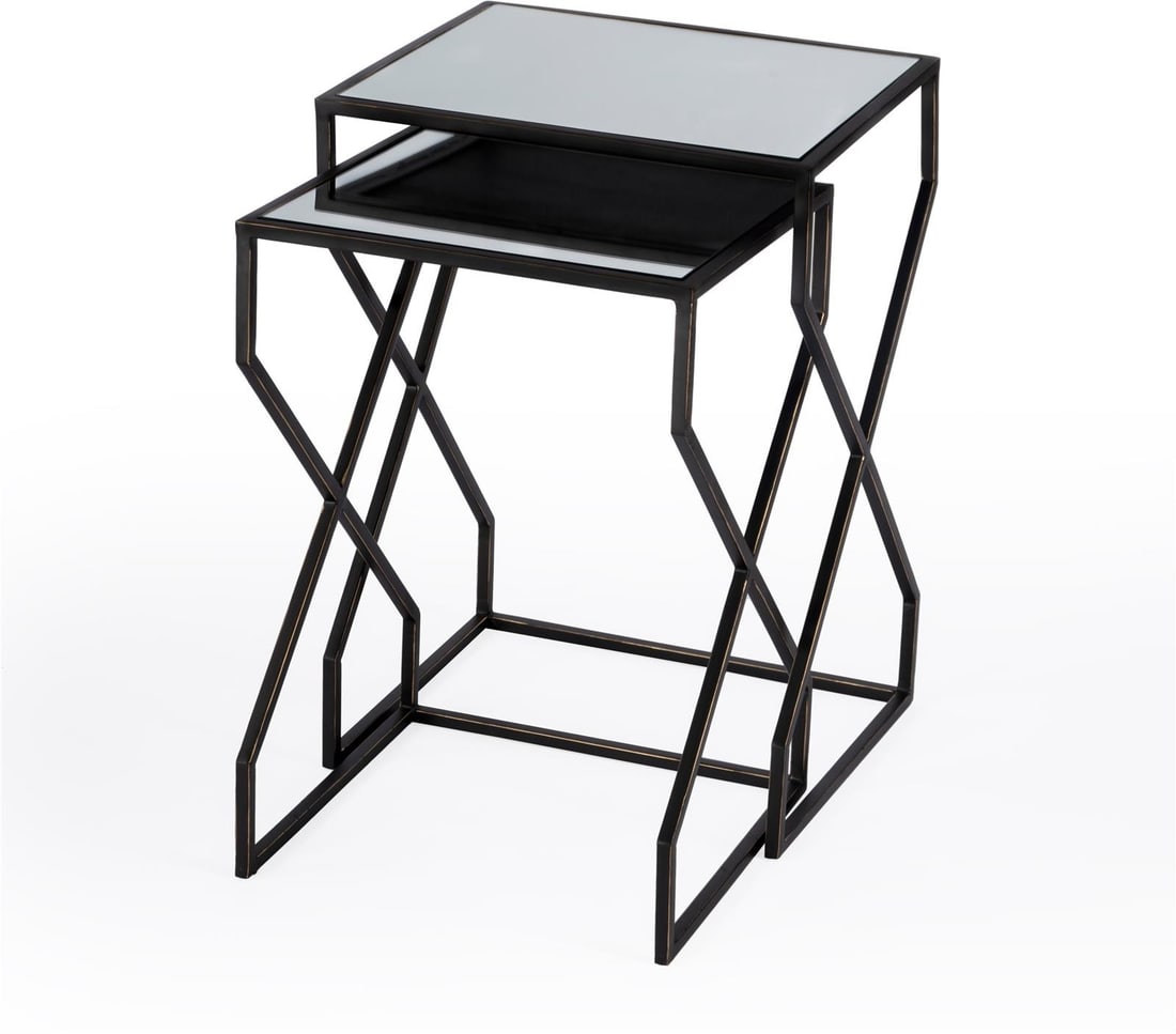 Butler Specialty Demi Nesting Side Tables in Metalworks Finish (1 of 7)