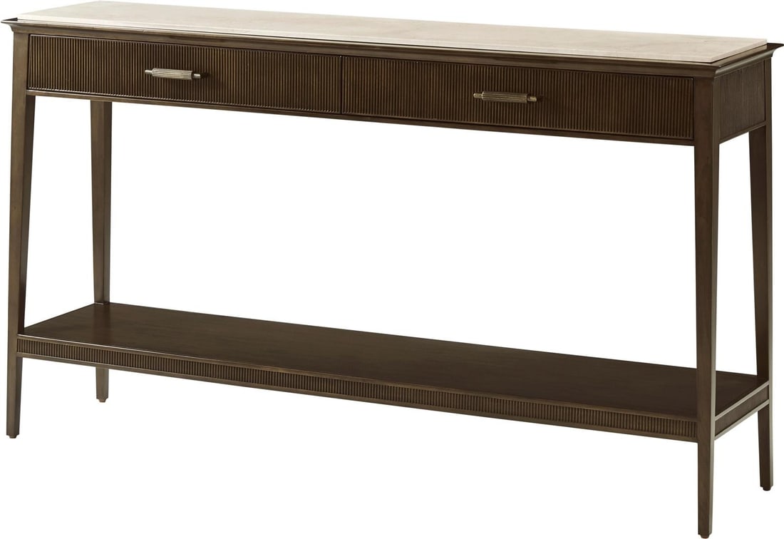Theodore Alexander Lido Rectangle Console Table Bistre Finish (1 of 3)