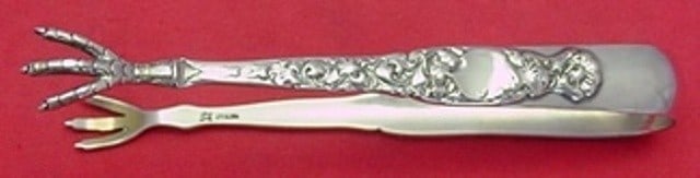 Whiting Heraldic Sterling Silver Sugar Tong Monogrammed 4 5/8": Whiting Heraldic Sterling Silver Sugar Tong Monogrammed 4 5/8" Heraldic by Whiting sterling silver sugar tong in the Heraldic pattern. This pre-owned piece is monogrammed, with monograms varying from 