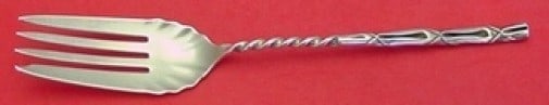 Frank Whiting Cane Sterling Silver Cold Meat Fork 9" Twist Handle: Frank Whiting Cane Sterling Silver Cold Meat Fork 9" Twist Handle This exquisite serving fork, crafted by Frank Whiting, features a stunning twist handle design and is made of high-quality sterling si