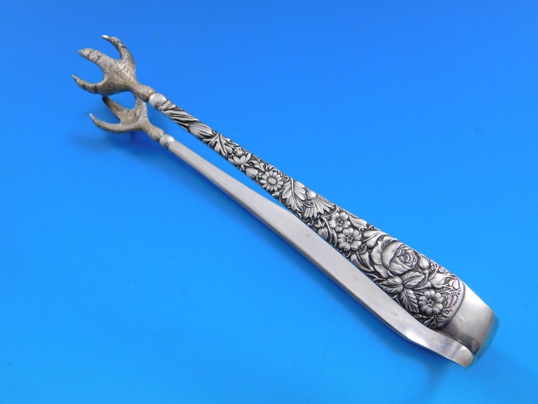 Towle Arlington Sterling Silver Sugar Tong 5 Inch Multi Motif Serving Piece: Towle Arlington Sterling Silver Sugar Tong 5 Inch Multi Motif Serving Piece This elegant 5-inch sterling silver sugar tong features the classic Arlington pattern by Towle. Crafted from high-quality st