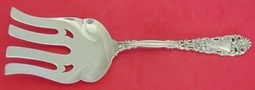Dominick & Haff Renaissance Sterling Silver Asparagus Fork 9.25 In.: Dominick & Haff Renaissance Sterling Silver Asparagus Fork 9.25 In. This exquisite asparagus fork features the elegant Renaissance pattern by Dominick & Haff. Crafted from high-quality sterling silver