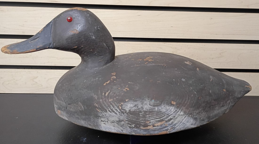 Mason Canvasback Hen Duck Decoy Carved Wood Glass Eyes 16 in (1 of 13)