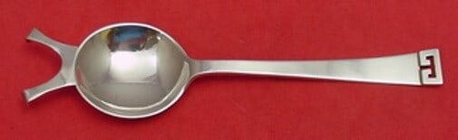 Allan Adler Chinese Key Sterling Silver Brandy Warmer 6 5/8" Modernist Design (1 of 3)