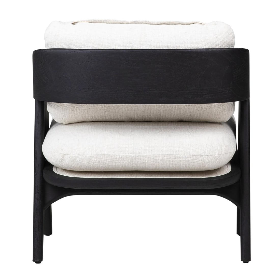 Adelaide Collection Black Mindi Wood Occasional Chair (1 of 7)