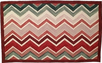 New 100% Wool Hand-Tufted Arts and Crafts Flame Rug 2x8: New 100% Wool Hand-Tufted Arts and Crafts Flame Rug 2x8 Transform your space with this stunning Bold Hand-Tufted Flame Rug, expertly crafted from 100% wool for a luxurious feel and durability. This ru