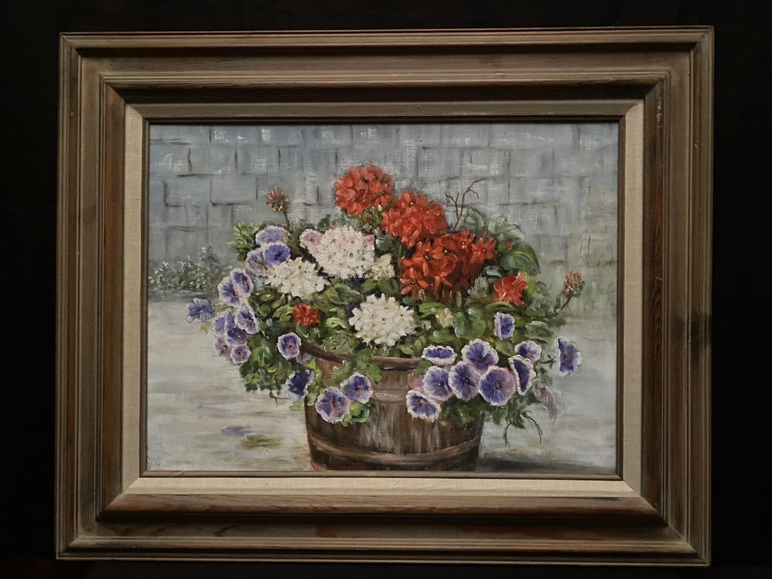 18x24 Floral Still Life Oil Painting by Dot Rude Golightly Texas (1 of 11)