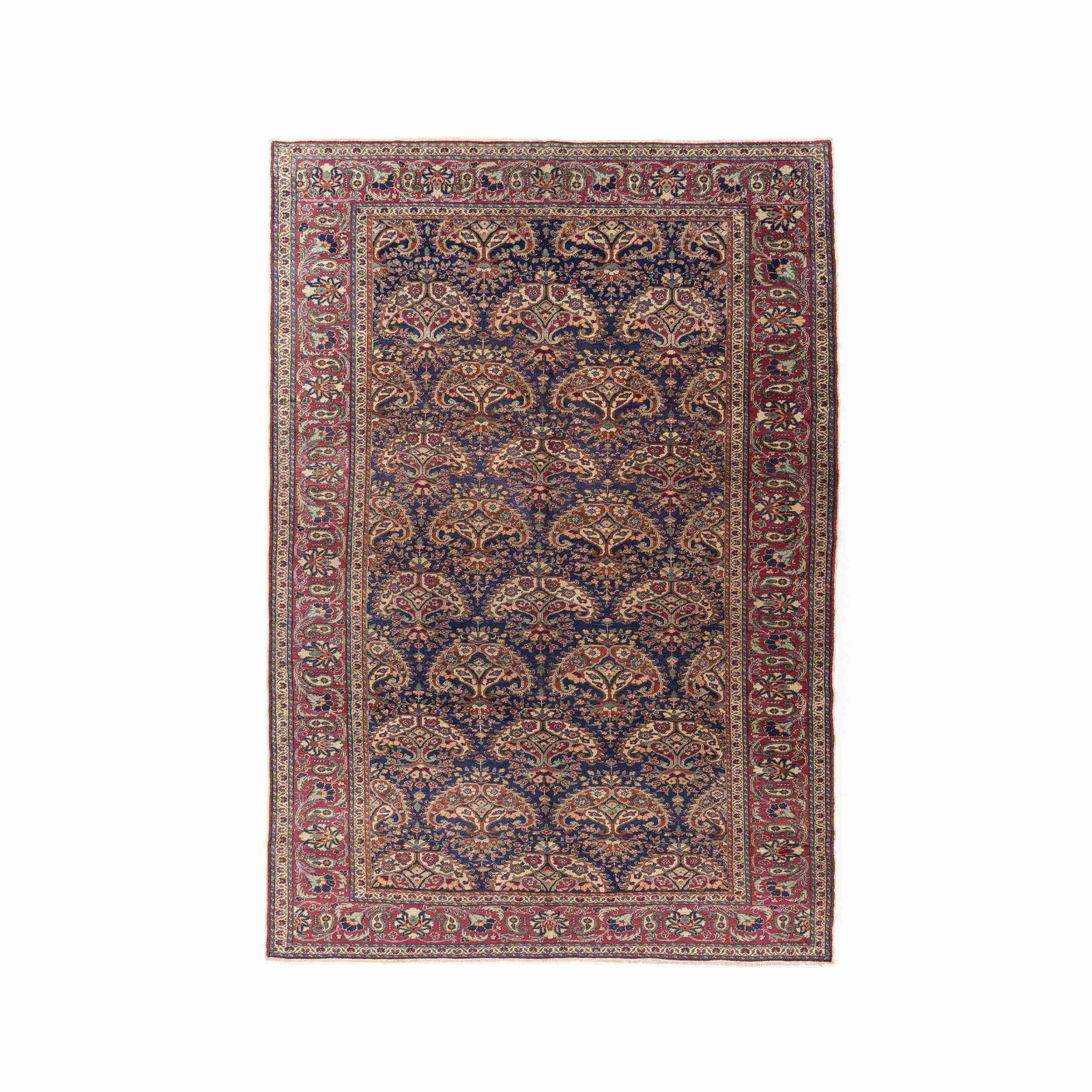 Authentic Handmade Kayseri Wool Carpet 80.3 x 115.4 Inches: Authentic Handmade Kayseri Wool Carpet 80.3 x 115.4 Inches Discover the beauty of this Authentic Handmade Kayseri Carpet, crafted with meticulous attention to detail. This exquisite piece features a c