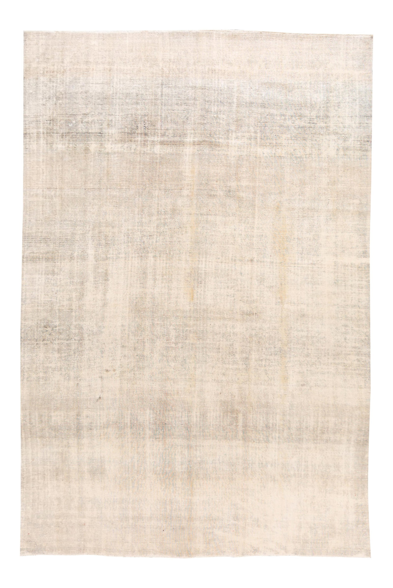 Vintage Persian Overdyed Ivory Wool Rug 9'4 x 14'08 Hand-Knotted: Vintage Persian Overdyed Ivory Wool Rug 9'4 x 14'08 Hand-Knotted This exquisite 20th Century Vintage Persian Overdyed Ivory Wool Rug features a stunning hand-knotted construction with an intricate all